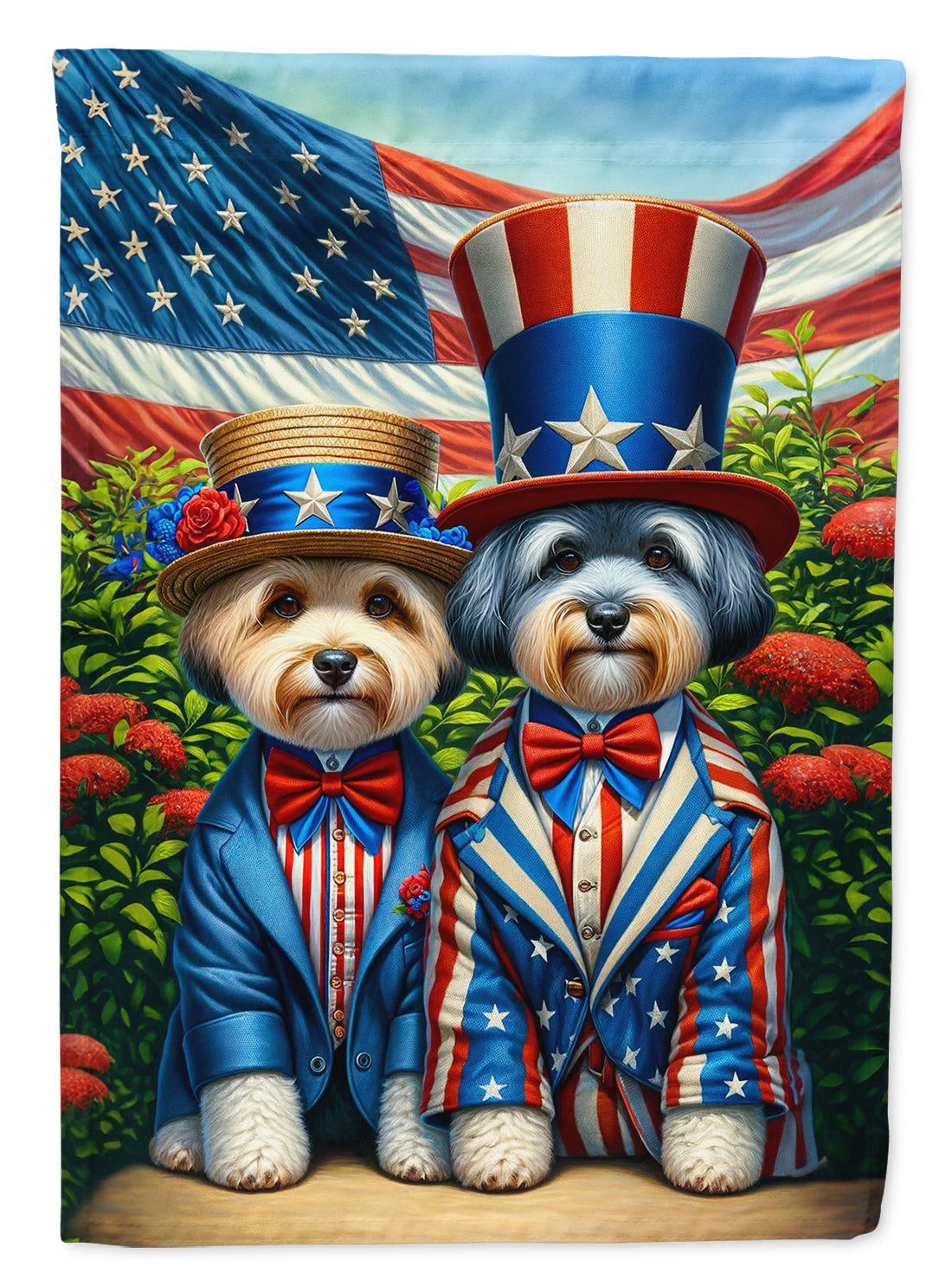 All American Dandie Dinmont Terrier House Flag-0