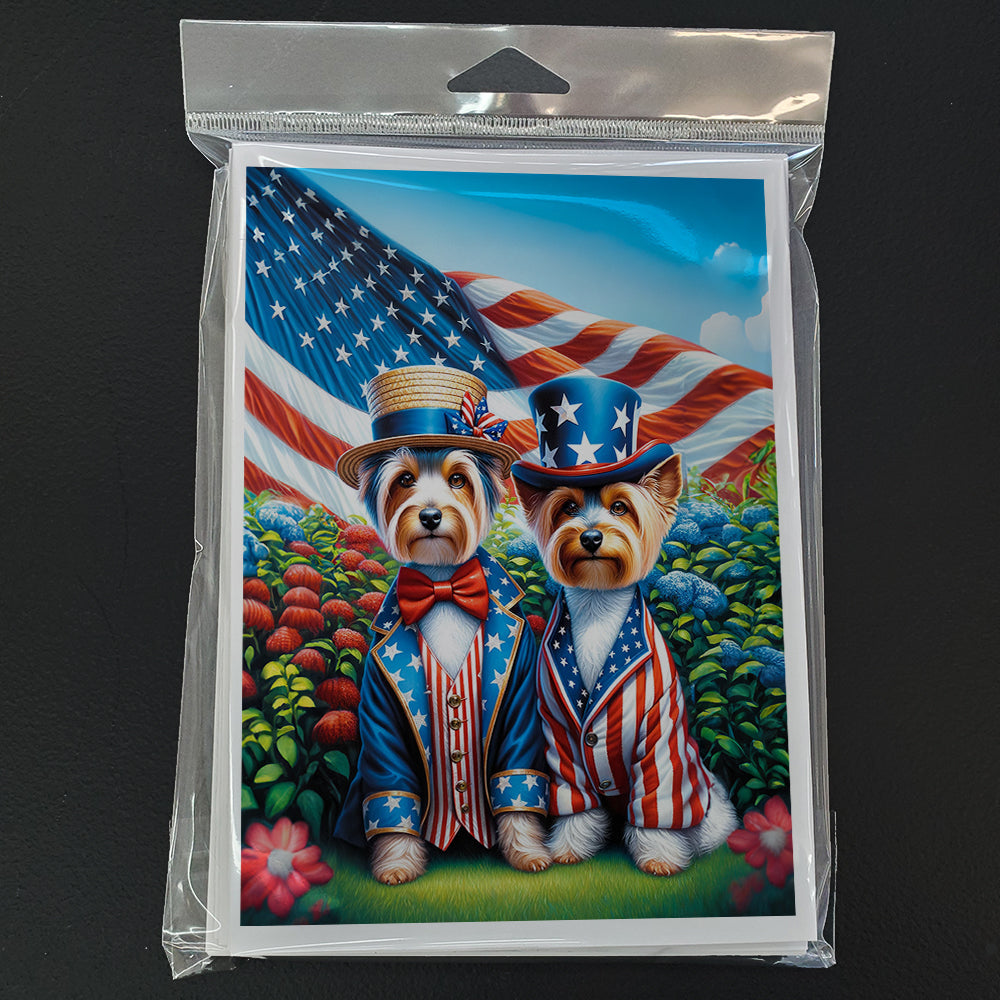 All American Silky Terrier Greeting Cards Pack of 8-2